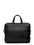 Micro Pebble Slim Briefcase 36 Dataveske Veske Black Calvin Klein
