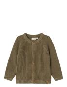 Nmnemlen Lin Ls Knit Card Lil Noos Tops Knitwear Cardigans Brown Lil'A...