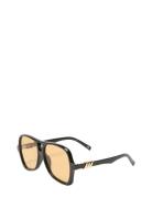 Fortune Teller Firkantede Solbriller Black Le Specs