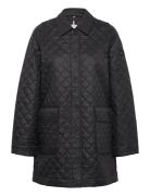 Padded Nylon Reg Quilted Coat Vattert Jakke Black Tommy Hilfiger