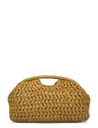 Natural Fiber Clutch Bag Bags Clutches Yellow Mango