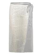 Sequin Beach Wrap Strandklær Silver Mango