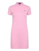 Basic Mesh-Ssl-Csd Kort Kjole Pink Polo Ralph Lauren