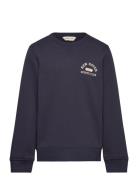 Graphic C-Neck Sweat Tops Sweat-shirts & Hoodies Sweat-shirts Blue GAN...