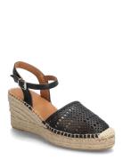 Espadrilles Sandal Med Hæl Espadrilles Black Billi Bi