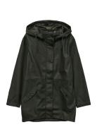 Vmmalou Coated Jacket Noos Tynn Kåpe Black Vero Moda