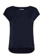 Top Natalie Tops T-shirts & Tops Short-sleeved Navy Lindex