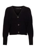Vmlea Ls V-Neck Cuff Cardigan Noos Tops Knitwear Cardigans Black Vero ...