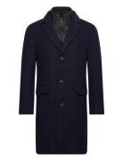 Slhjoseph Wool Coat Noos Ullfrakk Frakk Navy Selected Homme