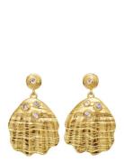 Palma Earrings Øredobber Smykker Gold Maanesten