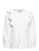 Shirt Ls Tops Blouses & Tunics White Minymo