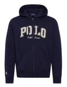 Logo Fleece Full-Zip Hoodie Tops Sweat-shirts & Hoodies Hoodies Navy P...