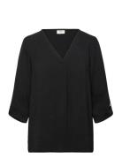 Jdydivya Life 3/4 Top Wvn Noos Tops Blouses Short-sleeved Black JDY