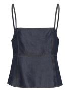 Gznia Singlet Tops Blouses Sleeveless Navy Gestuz
