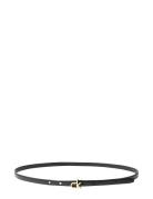Ck Buckle Skinny Belt 15Mm Belte Black Calvin Klein