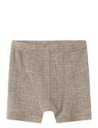Nmmwang Wool Needle Boxer Night & Underwear Underwear Underpants Beige...