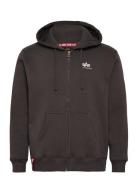 Basic Zip Hoodie Small Logo Tops Sweat-shirts & Hoodies Hoodies Brown ...