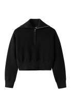 Nkflisen Ls Short Knit Tops Knitwear Pullovers Black Name It