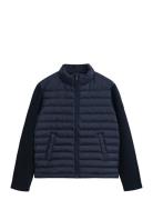 Mixed Media Jacket Tynn Jakke Skalljakke Navy GANT