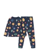 Wilhelm Printed Pyjamas Set Pyjamas Sett Navy Liewood