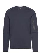 Borg Tech Sweat Crew Sport Sweat-shirts & Hoodies Sweat-shirts Navy Bj...