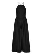 Halter Dress With Crossed Back Knelang Kjole Black Mango