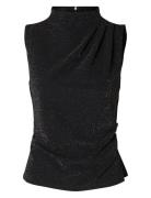 Slfmarwa Sl High Neck Top Tops Blouses Sleeveless Black Selected
