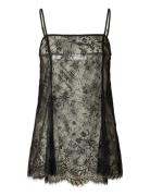 Slfdaphne Sl Strap Lace Top Tops Blouses Sleeveless Black Selected
