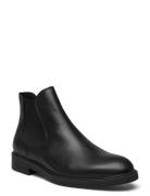 Slhblake Leather Chelseaoot Støvletter Chelsea Boot Black Selected