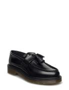 Adrian Black Polished Smooth Mokasiner Lave Sko Black Dr. Martens