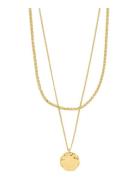 Declan Necklace 2-In-1 Set, Gold-Plated Accessories Jewellery Necklace...