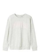Nkfliona Nreg Sweat Bru Tops Sweat-shirts & Hoodies Sweat-shirts Grey ...