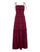 Masami Burgundy Dress Maxikjole Festkjole Burgundy ALOHAS