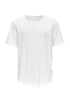 Osjbenne Longy Ss Tee Jrs Noos Tops T-shirts Short-sleeved White ONLY ...