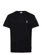 Sdreginald Tops T-shirts Short-sleeved Black Solid