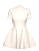 Zephyra Collar Mini Dress Kort Kjole White Bardot