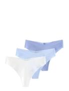 Brief Inv Thong Reg High Cu Stringtruse Undertøy Blue Lindex