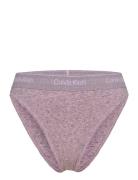 High Leg Tanga Lingerie Panties High Waisted Panties Purple Calvin Kle...