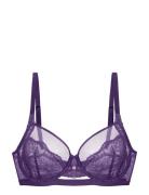 Jemma Non Padded Wired Bra Lingerie Bras & Tops Wired Bras Purple Dori...