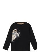 T-Shirt Ls Tops T-shirts Long-sleeved T-shirts Navy Minymo