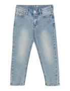 2500 Mom Fit Heart Pocket Bottoms Jeans Regular Jeans Blue Daily 7