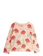 Mammoth Aop Ls Tee Tops T-shirts Long-sleeved T-shirts Pink Mini Rodin...