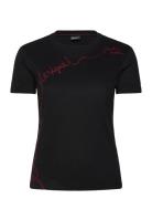 Charly Tops T-shirts & Tops Short-sleeved Black Desigual