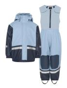Boardman Kids Set 12 Outerwear Rainwear Rainwear Sets Blue Didriksons