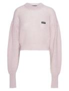 Knit Puff Crewneck Tops Knitwear Jumpers Pink ROTATE Birger Christense...