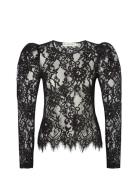 Maxine Top Tops Blouses Long-sleeved Black Ida Sjöstedt