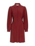 Mschelsa Asana Dress Kort Kjole Burgundy MSCH Copenhagen