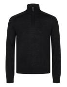 Bs Pelle Regular Fit Knitwear Tops Knitwear Half Zip Jumpers Black Bru...