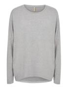 Sc-Biara Tops Knitwear Jumpers Grey Soyaconcept