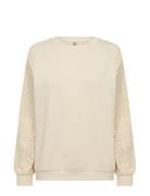 Sc-Banu Tops Sweat-shirts & Hoodies Sweat-shirts Cream Soyaconcept